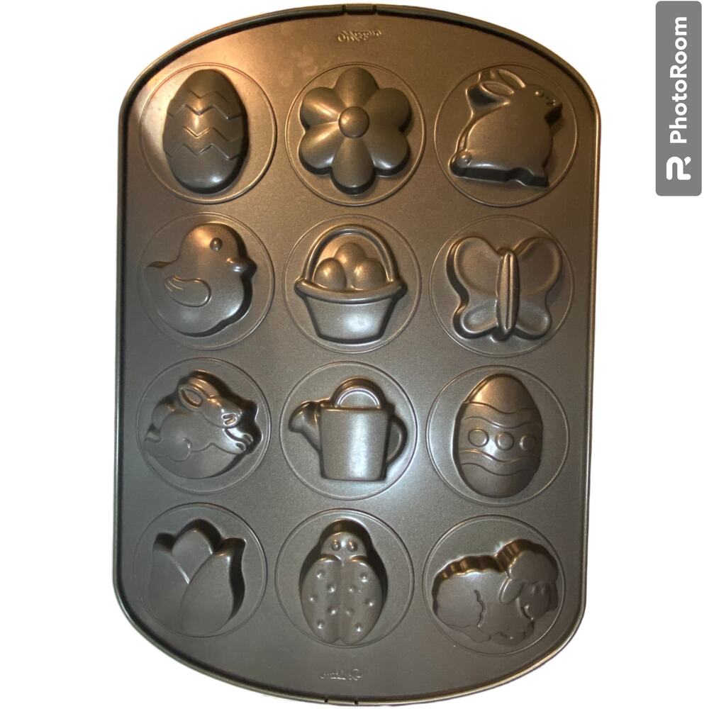 Wilton Spring Shapes Cake Pan 3D Easter Chick Butterfly Egg Tulip